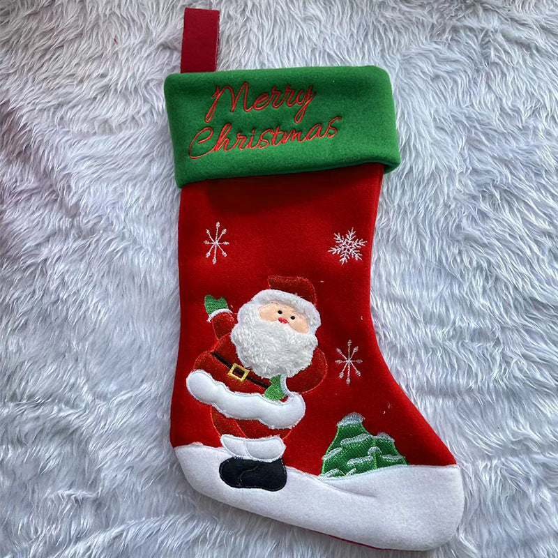 Cartoon Christmas Stockings Gift Bag